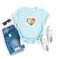 Doily Bright Valentine Rainbow Pony Heart | 80s Vintage Nostalgia Cozy T-shirt Tee 1980