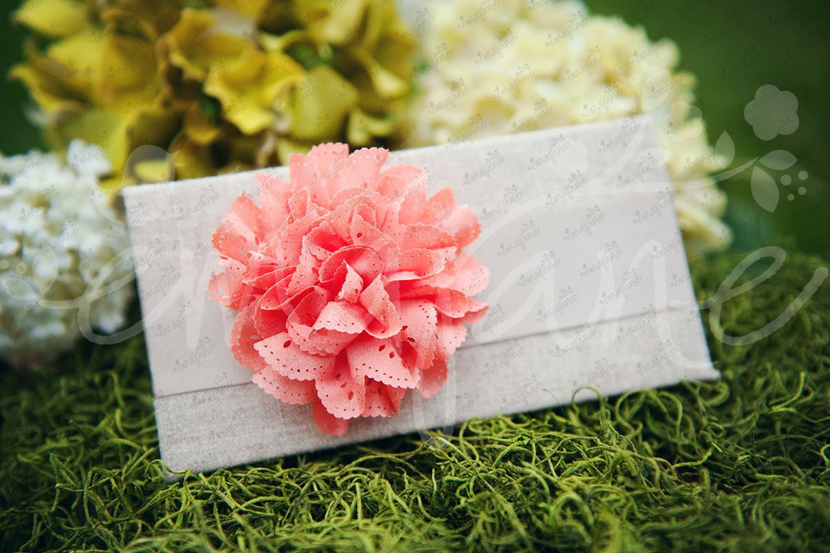 Fancy Eyelet Laced Flowers on Double Prong Clips, Headbands,Bows,Hair Flowers,Hair Clips, Ema Jane Boutique