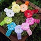 Spring Bling Flower Hair Clip Set with Crochet Headbands - Ema Jane