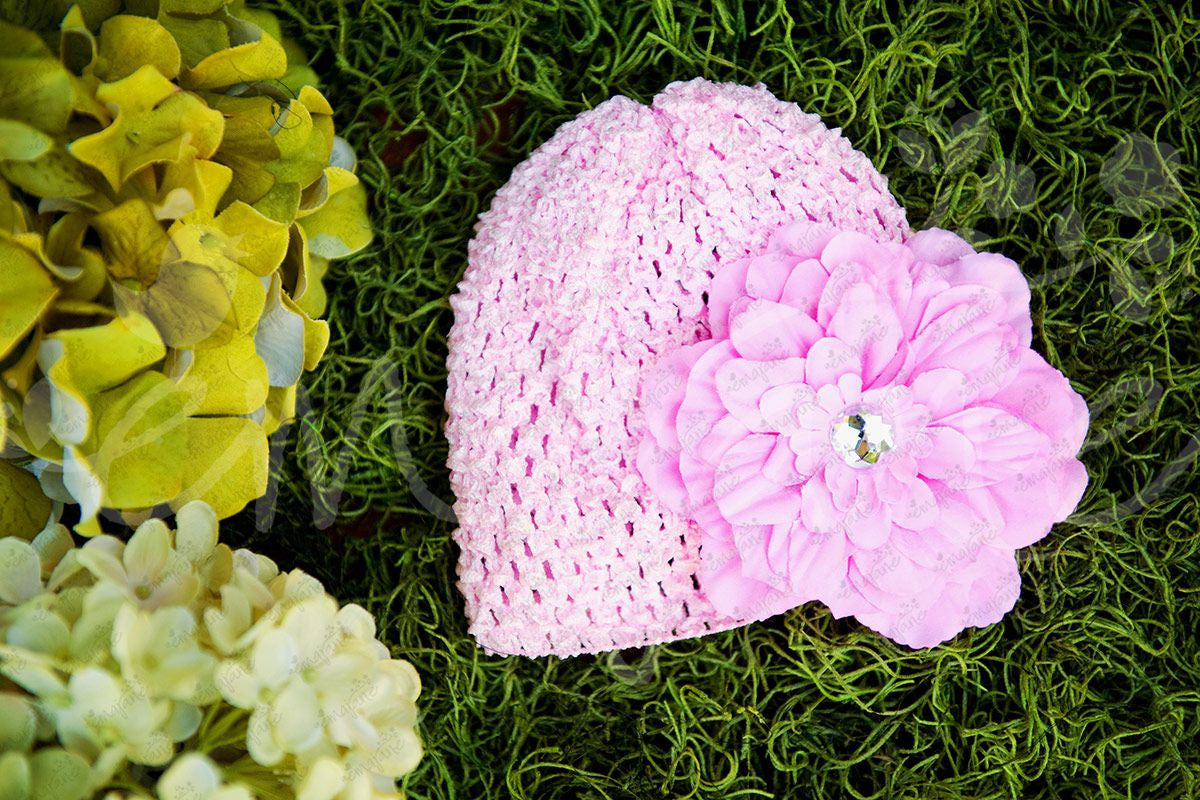 Bright Candy Super Soft Crocheted Hat Pack with Accessories, Hats,Hair Flowers, Ema Jane Boutique