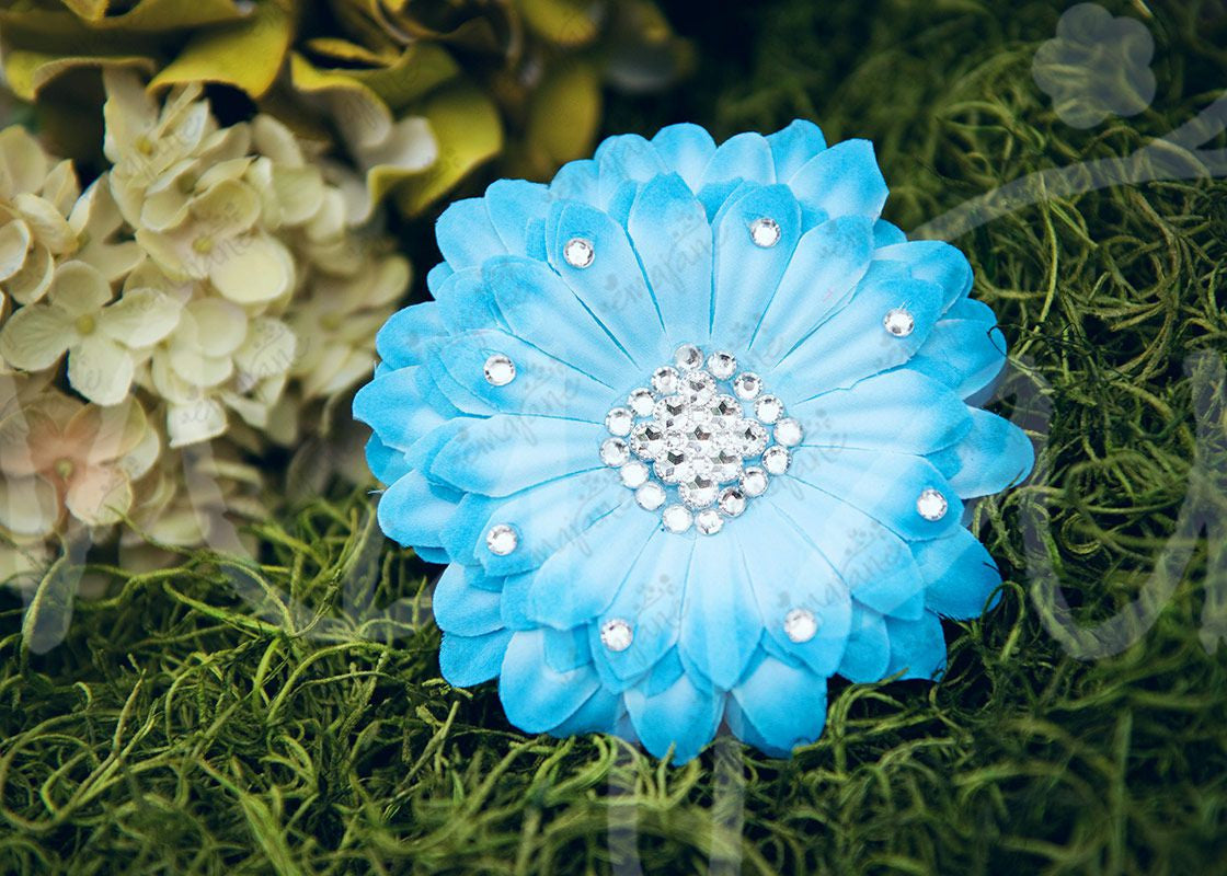Fancy Boutique Jeweled Large Gerber Daisy Hair Flower Clips, Hair Flowers,Headbands,Hair Clips, Ema Jane Boutique