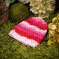 Waffle Beanie Hat (Pink Delight Stripes) - Ema Jane