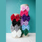 Large Ribbon Wrap Mini Rose Bows on Iridescent Headbands, Headbands,Bows,Hair Flowers, Ema Jane Boutique
