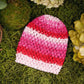 Waffle Beanie Hat (Pink Delight Stripes) - Ema Jane