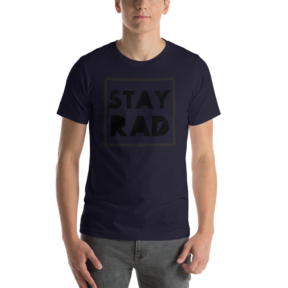Stay Rad 1980's Vintage Retro Short-Sleeve Unisex T-Shirt
