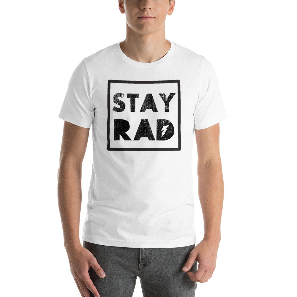 Stay Rad 1980's Vintage Retro Short-Sleeve Unisex T-Shirt