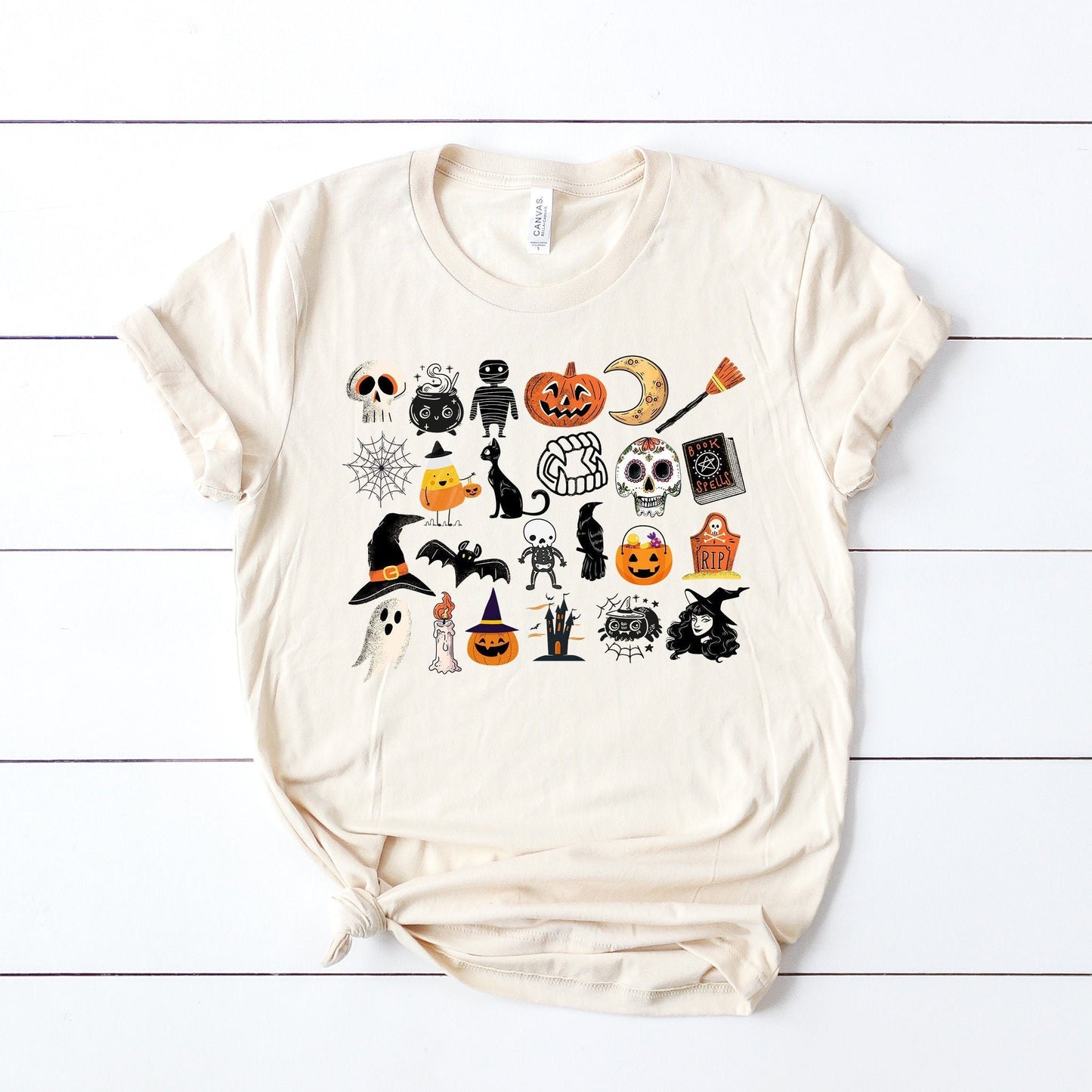 It's the Little Things Happy Halloween Women's Relaxed Tee (Unisex) Stylish and Comfortable Jersey T-Shirt