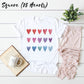 Artsy Watercolor Hearts Soft Graphic Tees (Unisex for Women)