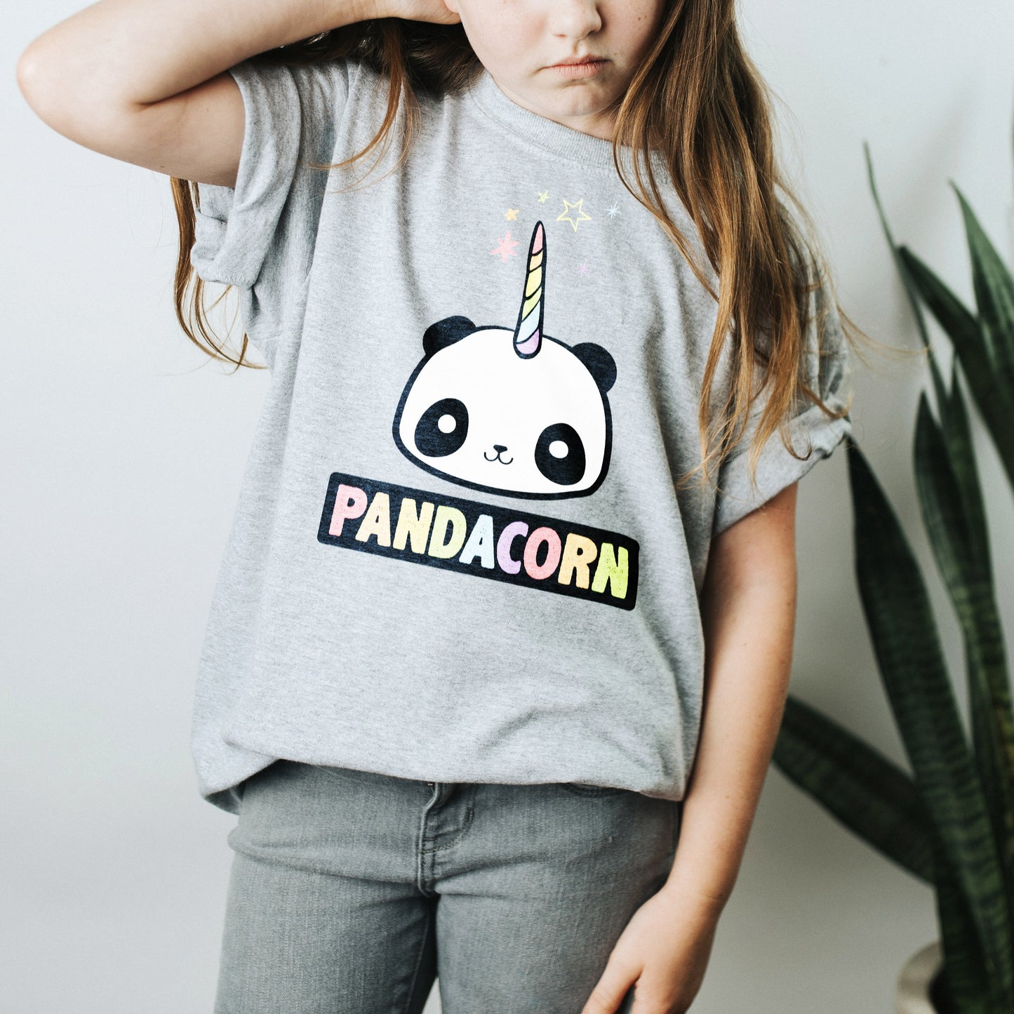 YOUTH | The Original Pandacorn Kawaii Magical Panda Unicorn Design | Youth Unisex T-shirt Tee