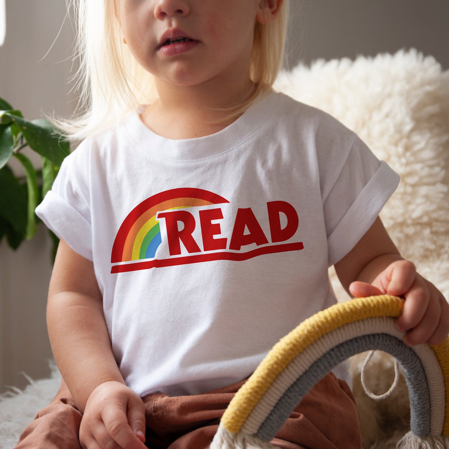 TODDLER | Reading Rainbow Love Retro Vintage Nostalgia | UNISEX Relaxed Jersey T-shirt for Toddlers