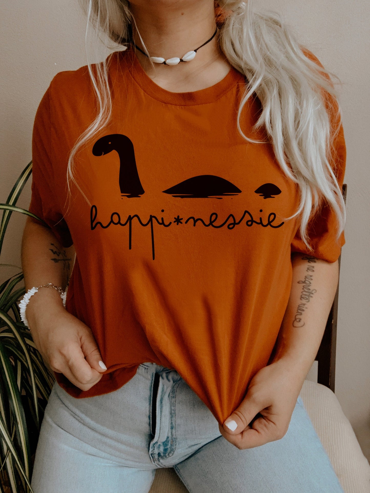 Happinessie Happy Loch Ness Monster Nessie | Soft Unisex T-shirt for Women