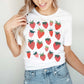 Deliciously Ripe & Red Strawberries Strawberry Berry Design | UNISEX Relaxed Jersey T-Shirt for Women