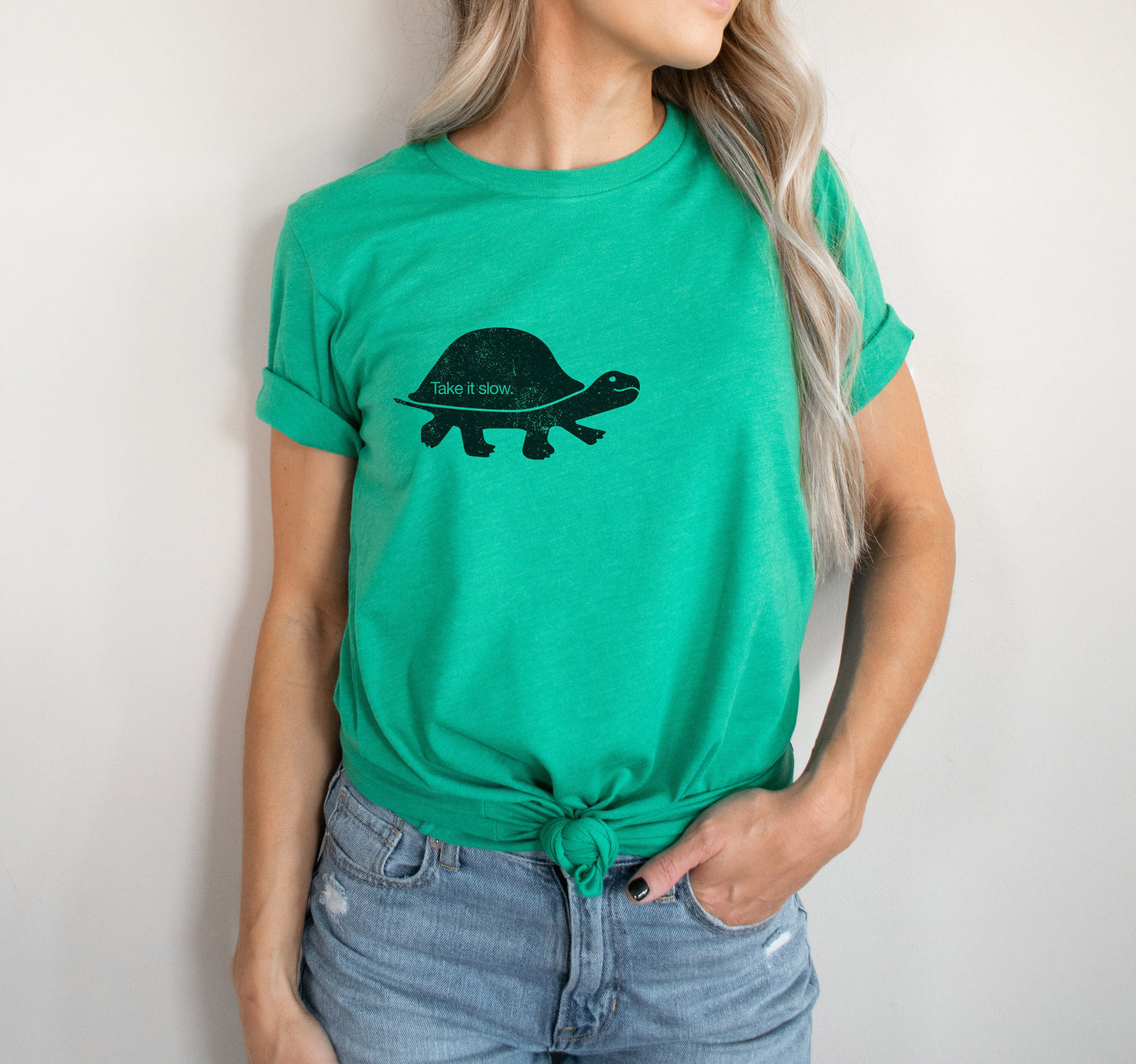 Take It Slow Perfect Turtle Lovers Ultra Soft Graphic Tee Unisex Soft Tee T-shirt for Women or Men