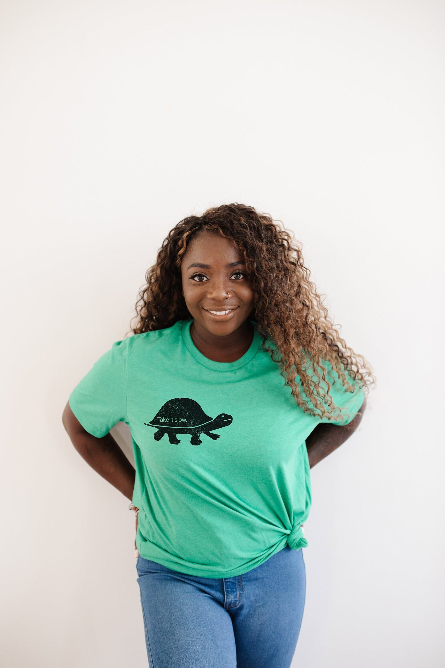 Take It Slow Perfect Turtle Lovers Ultra Soft Graphic Tee Unisex Soft Tee T-shirt for Women or Men