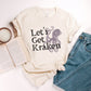 Let's Get Kraken Funny Ocean Animal Pun Ultra Soft Graphic Tee Unisex Soft Tee T-shirt for Women or Men