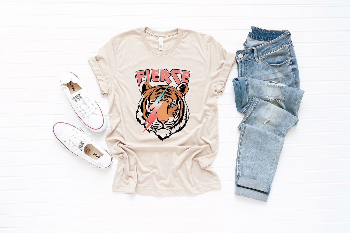Fierce Eye of The Tiger Animal Ultra Soft Graphic Tee Unisex Soft Tee T-shirt for Women or Men