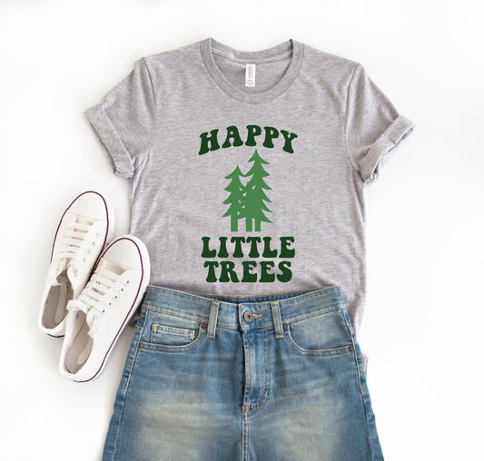 Happy Little Trees THE Bob Ross Ultra Soft Graphic Tee Unisex Soft Tee T-shirt for Women or Men