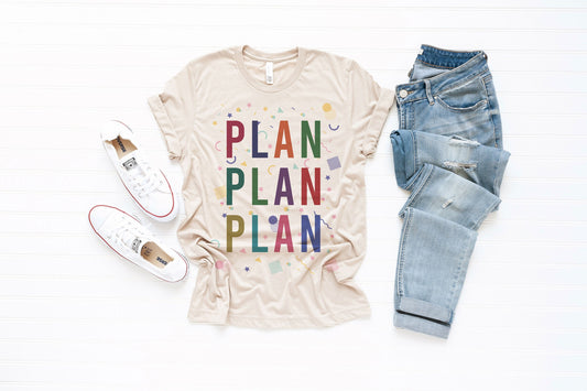 Plan Plan Plan Calendar Teacher Ultra Soft Graphic Tee Unisex Soft Tee T-shirt for Women or Men