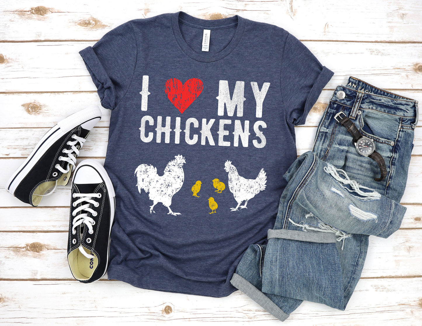 I Love My Chickens Cute Chicken Farmer Free Range Tee Shirt Ultra Soft Graphic Tee Unisex Soft Tee T-shirt for Women or Men