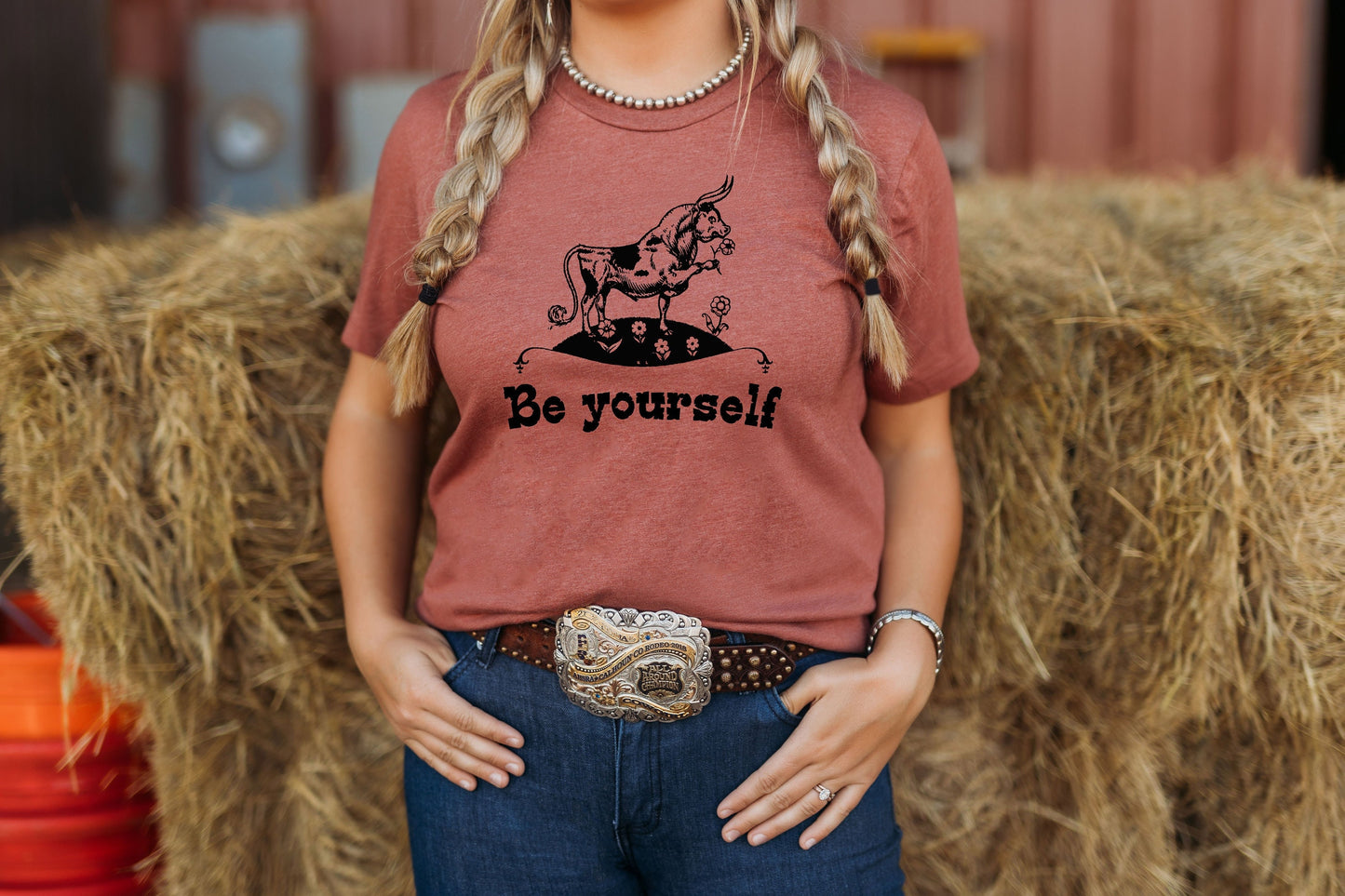 Be Yourself Bull Ferdinand Vintage Story Book Character Ultra Soft Graphic Tee Unisex Soft Tee T-shirt for Women or Men
