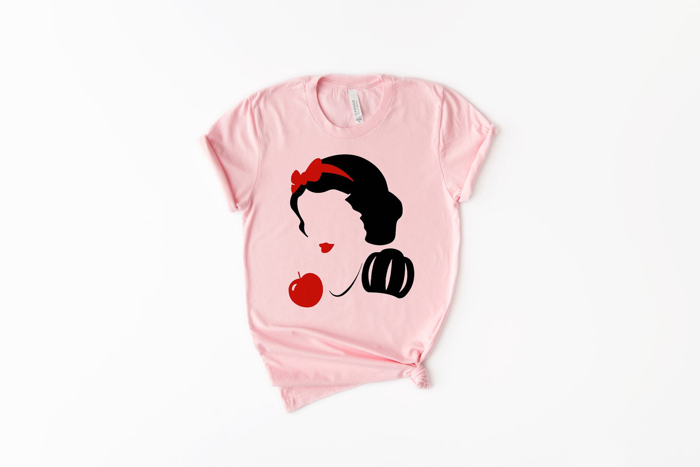 Snow White Princess Silhouette T-Shirt Ultra Soft Graphic Tee Unisex Soft Tee T-shirt for Women or Men