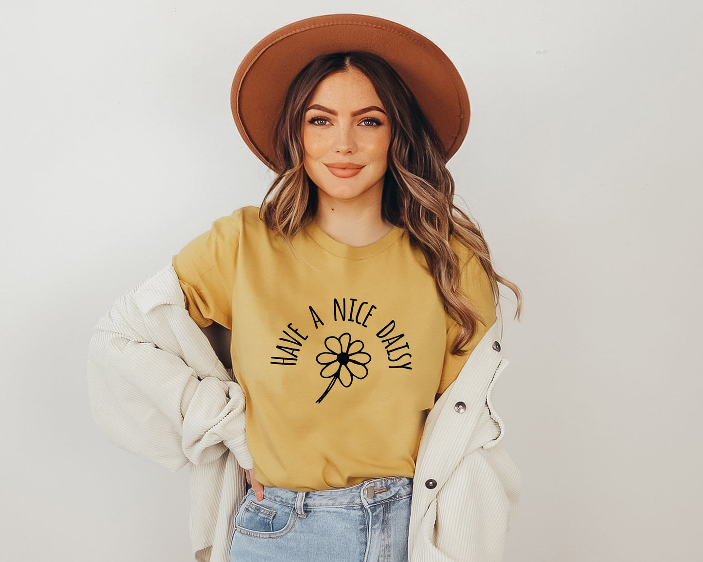 Have a Nice Daisy Large White Flower Summer and Spring! Ultra Soft Graphic Tee Unisex Soft Tee T-shirt for Women or Men