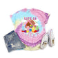 Retro Vintage Candy Land Game Board Graphic Tie Dye Ultra Cozy T-Shirt