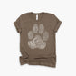 Dog Paw Print Finger Print Dog Lovers Paws | UNISEX Relaxed Jersey T-Shirt for Women