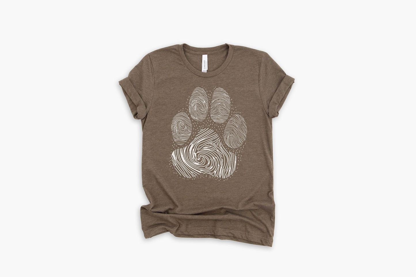 Dog Paw Print Finger Print Dog Lovers Paws | UNISEX Relaxed Jersey T-Shirt for Women