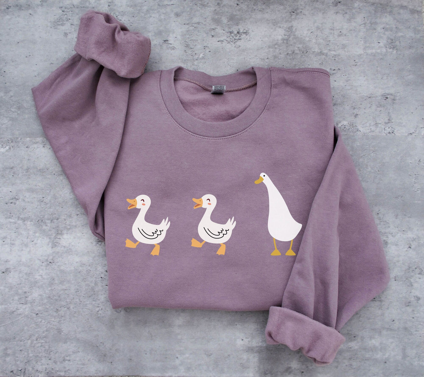 Duck Duck Goose Ultra Cozy Retro Drop Shoulder Graphic Sweatshirt Unisex Soft Tee T-shirt for Women or Men