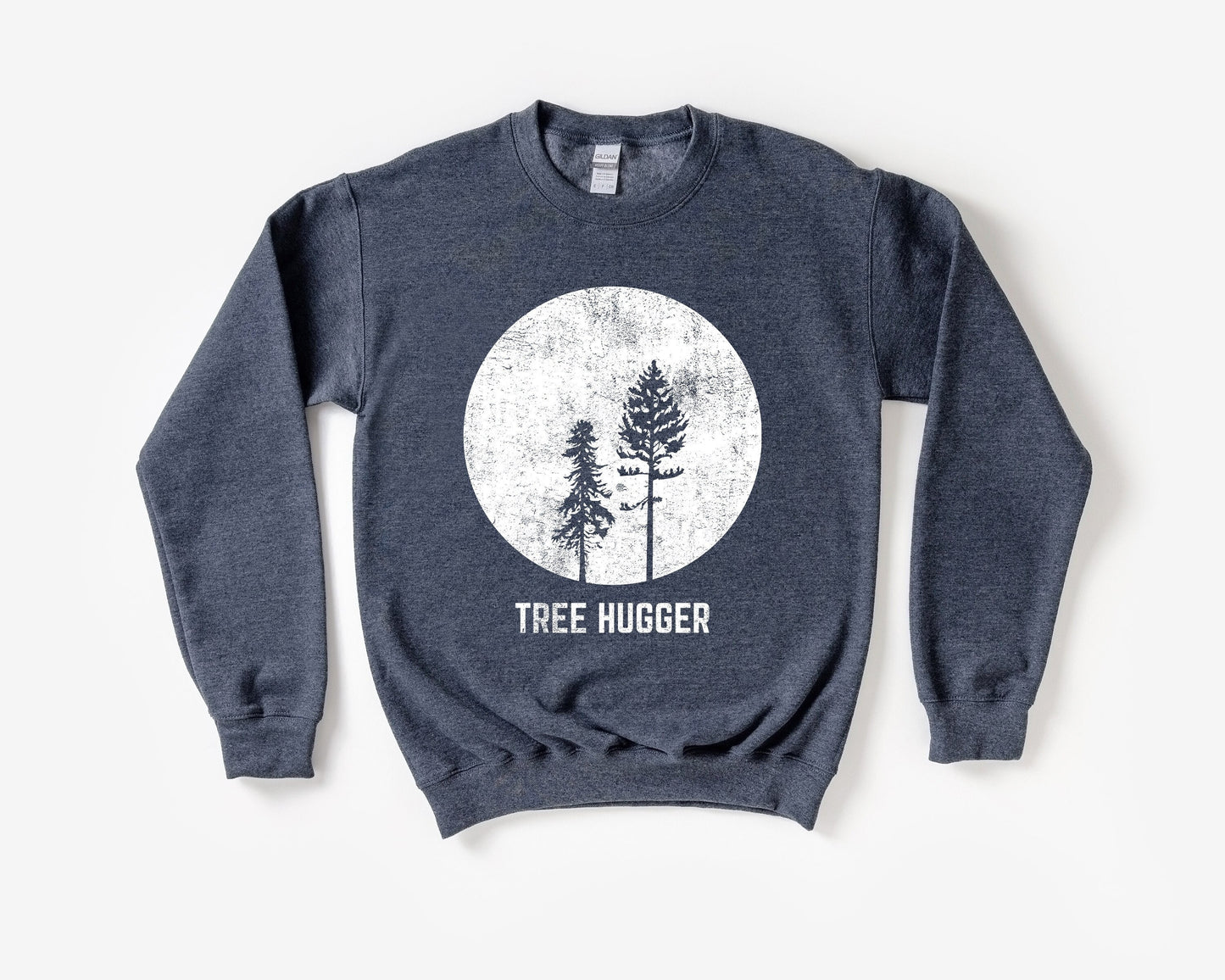 Tree Hugger Hiking Ultra Cozy Retro Drop Shoulder Graphic Sweatshirt Unisex Soft Tee T-shirt for Women or Men