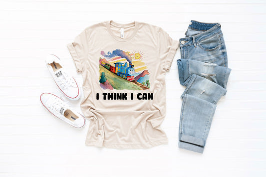 I Think I Can The Little Engine That Could Train Ultra Soft Graphic Tee Unisex Soft Tee T-shirt for Women or Men