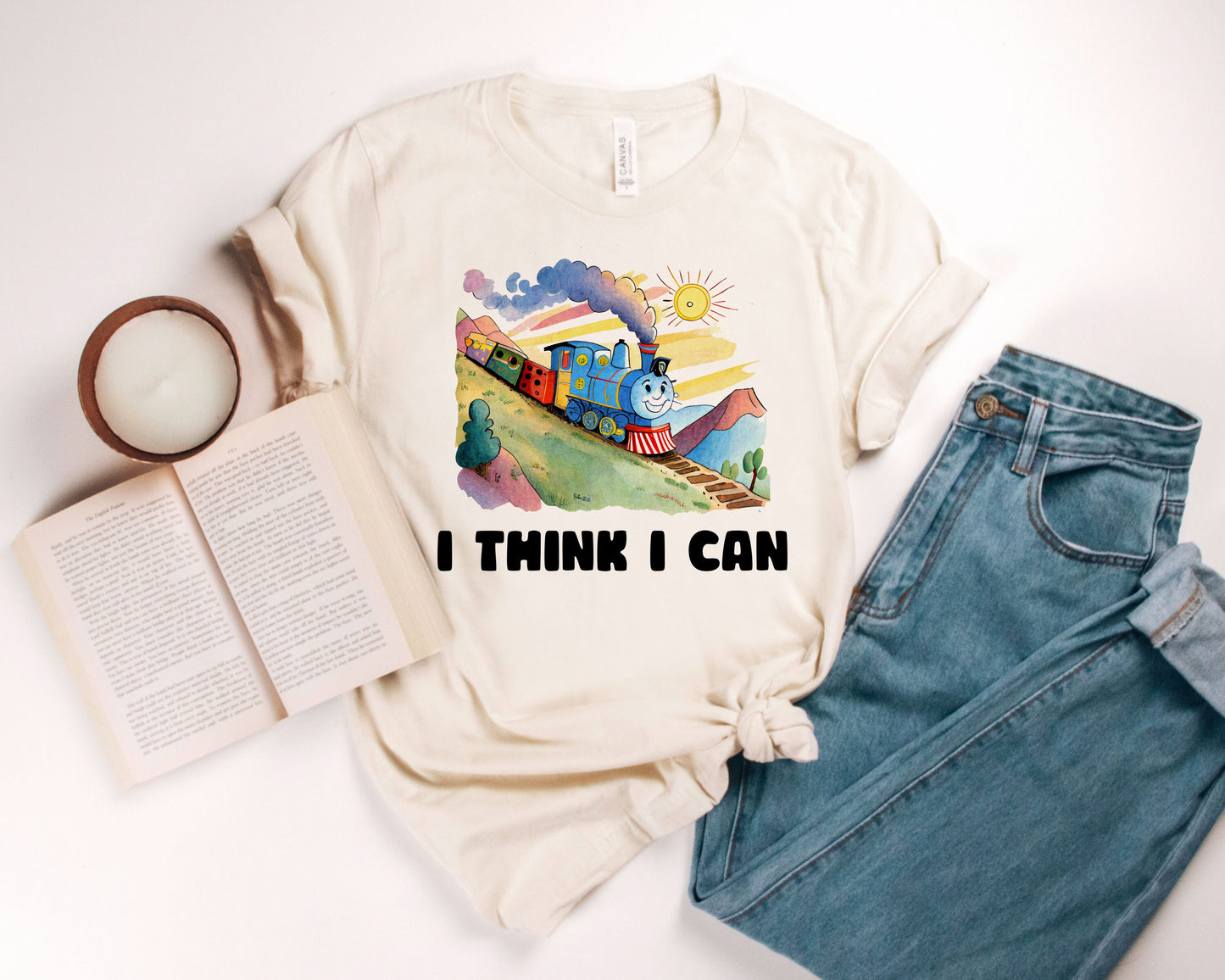 I Think I Can The Little Engine That Could Train Ultra Soft Graphic Tee Unisex Soft Tee T-shirt for Women or Men