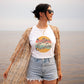 Walking On Sunshine Vintage Retro Boho Outdoorsy Beach Lovers Ultra Soft Graphic Tee Unisex Soft Tee T-shirt for Women