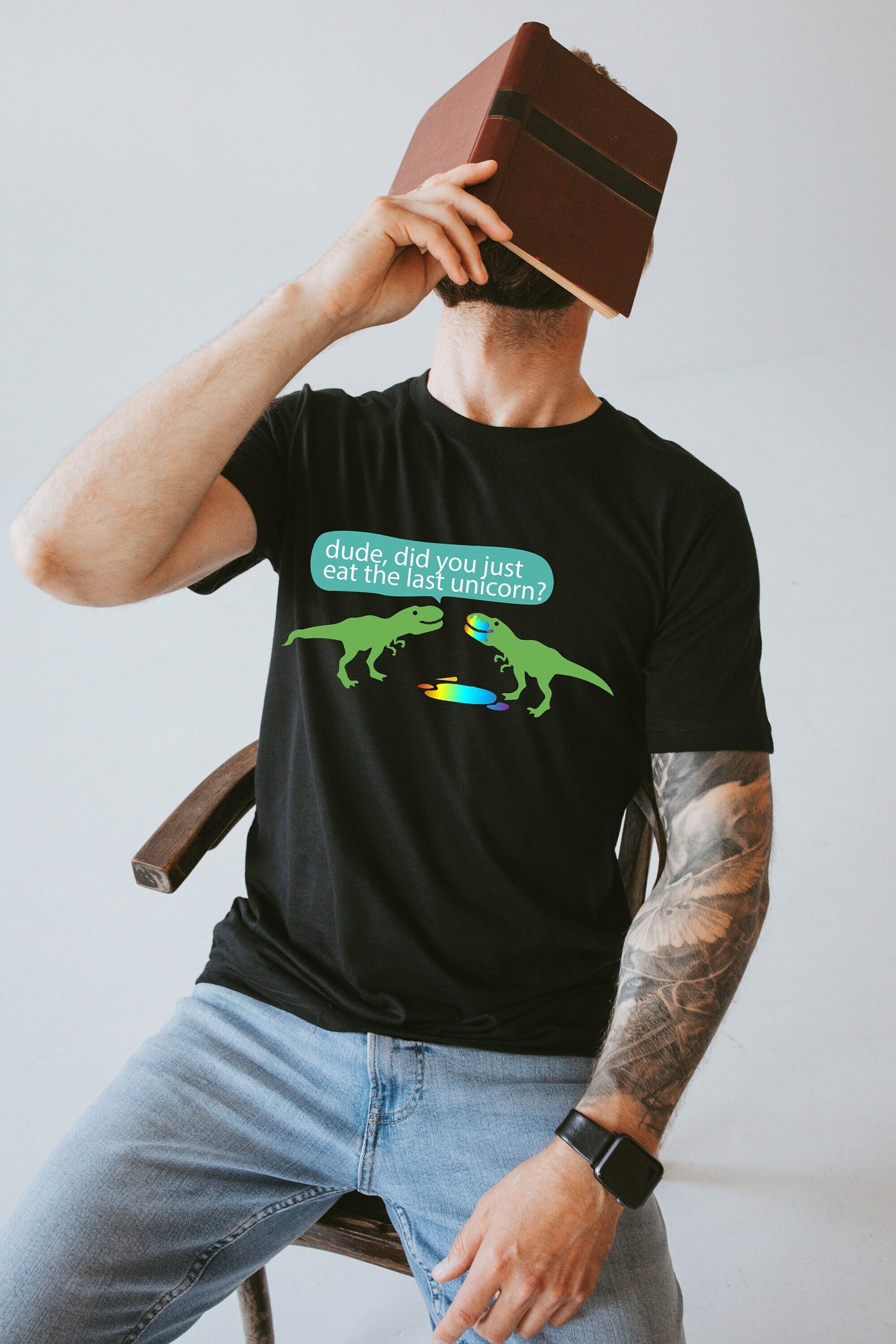 Dude Did You Just Eat The Last Unicorn Funny Dino Dinosaur Tees For Adults Ultra Soft Graphic Tee Unisex Soft Tee T-shirt for Women or Men