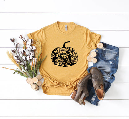 Vintage Floral Boho Retro Cottage Core Fall Autumn Thanksgiving | UNISEX Relaxed Jersey T-Shirt for Women