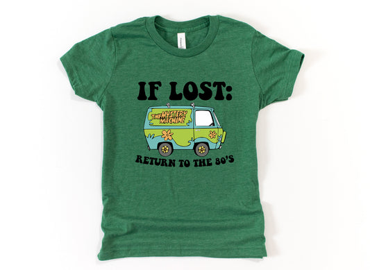 If Lost Return to the 1980's Nostalgic Cartoons Tees | UNISEX Relaxed Jersey T-Shirt for Women