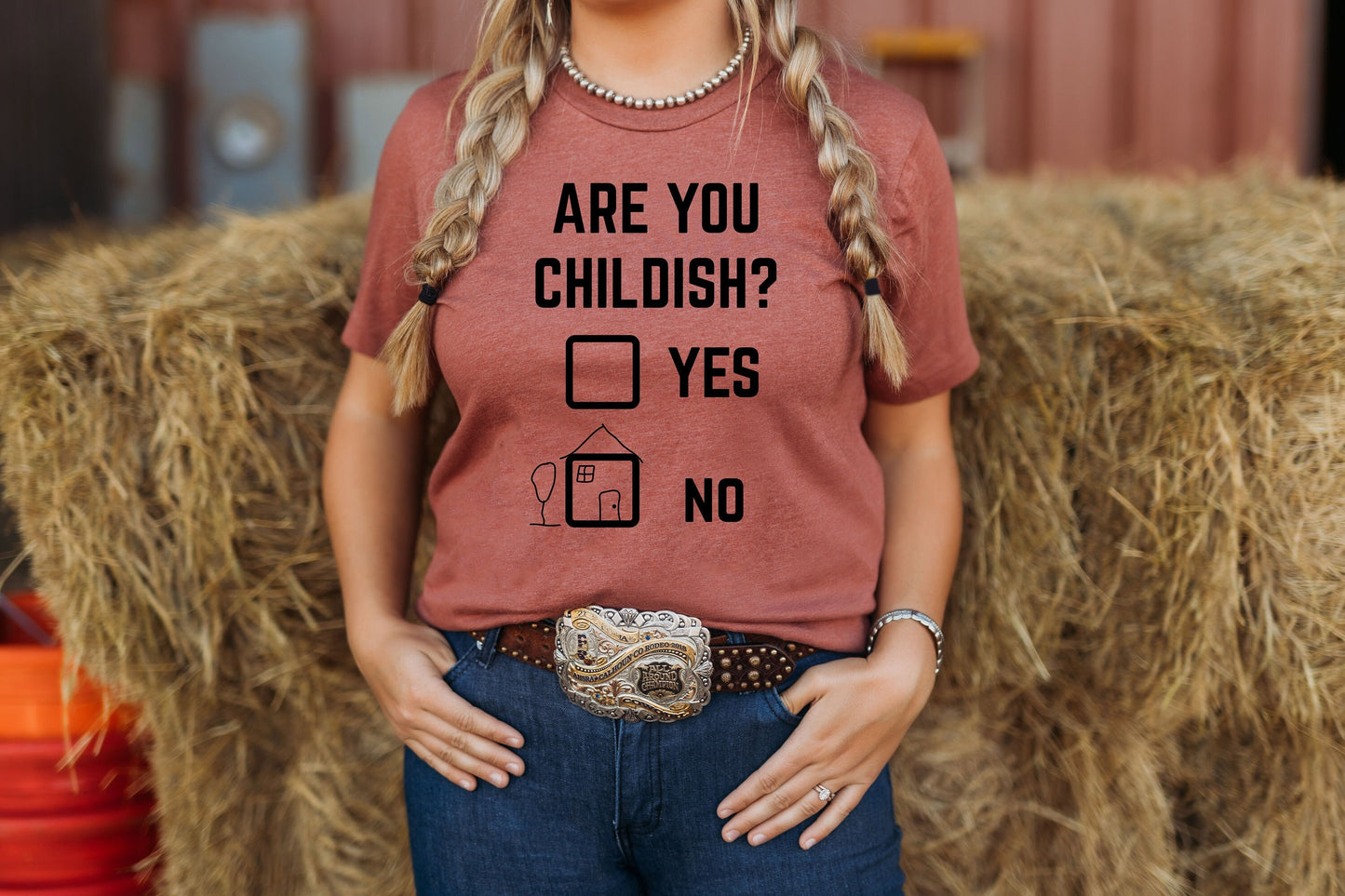 Are You Childish? Funny Kid at Heart Unisex Soft Tee T-shirt for Women or Men