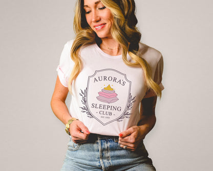 Aurora's Sleeping Club Princess Nostalgia Tee Soft Graphic Tee Unisex Soft Tee T-shirt for Women or Men