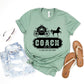 Coach Land Far Away Cute Cinderella Carriage Ultra Soft Graphic Tee Unisex Soft Tee T-shirt for Women or Men