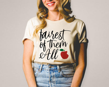 Fairest of Them All Snow White Fairytale Ultra Soft Graphic Tee Unisex Soft Tee T-shirt for Women or Men