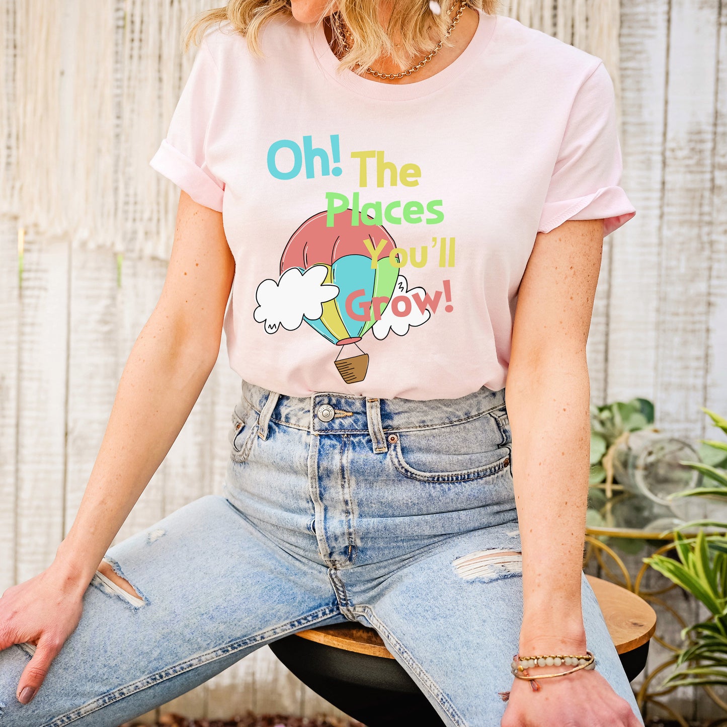 Oh the Places You'll Grow Ultra Soft Graphic Tee Unisex Soft Tee T-shirt for Women or Men