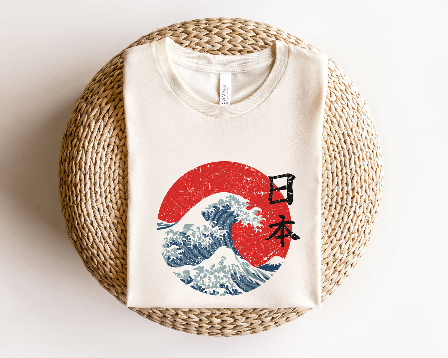 The Great Wave off Kanagawa Japanese Wave | Ultra Soft Unisex Bella Canvas Tee